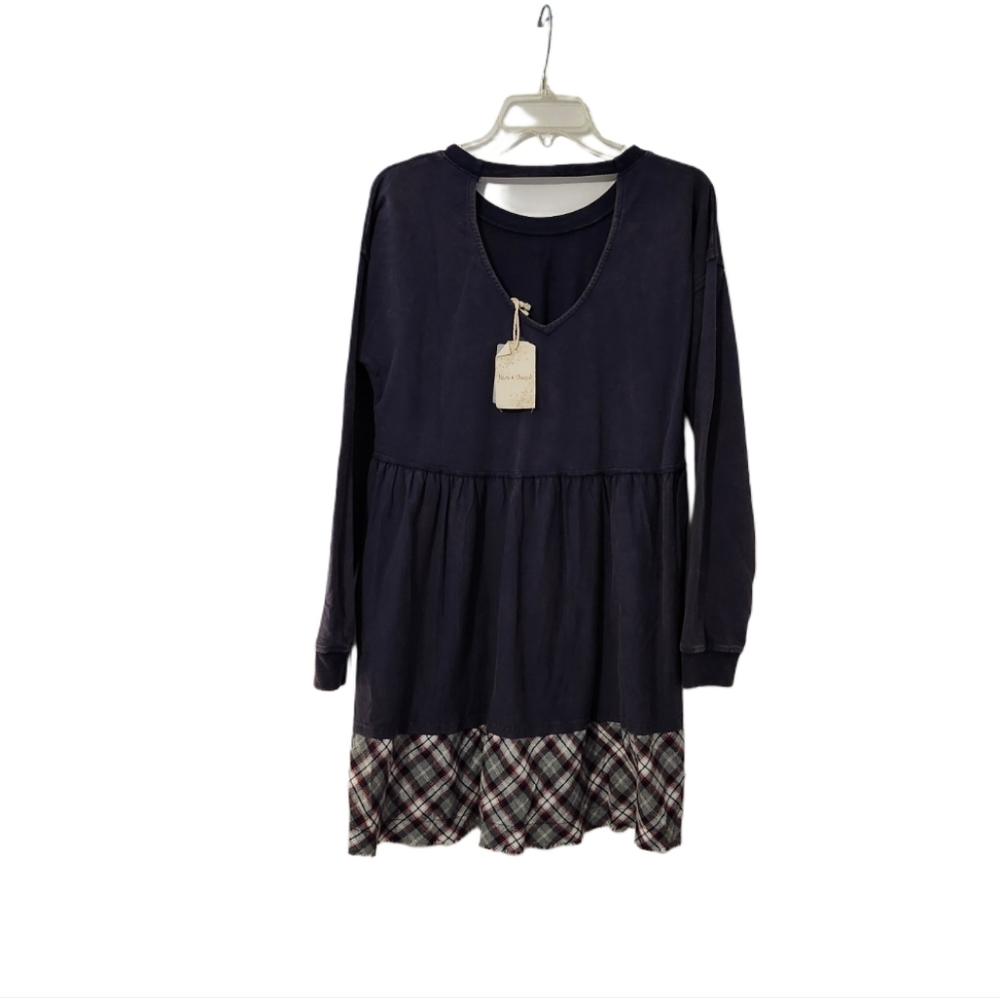 NWT  Hem & Thread  Dress  Women's  M  Blue
